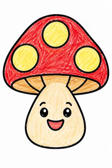 Colored example of a page from Fall and Thanksgiving Coloring Book for Toddlers