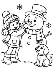 Adventskalender Malbuch für Kinder